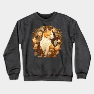 Art Nouveau Cat Crewneck Sweatshirt